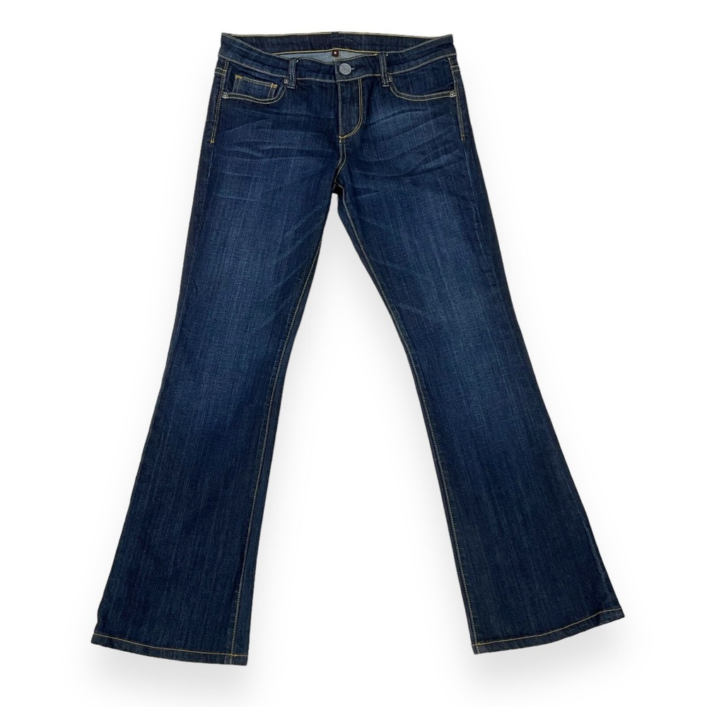 Kut From The Kloth Jeans Women Size 6 (31x29.5) Blue Mid Rise Flare Denim